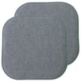 thumbnail image 1 of Alexis Memory Foam No Slip Back 16 x 16 Chair Pad Cushion 2 Pack - Blue-Gray, 1 of 7