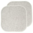 thumbnail image 1 of Alexis Memory Foam No Slip Back 16 x 16 Chair Pad Cushion 2 Pack - Cream-Brown, 1 of 6