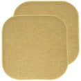 thumbnail image 1 of Alexis Memory Foam No Slip Back 16 x 16 Chair Pad Cushion 2 Pack - Gold, 1 of 6