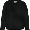 thumbnail image 1 of Alexis Womens Taissa Button Down Blouse, Black, Large, 1 of 1