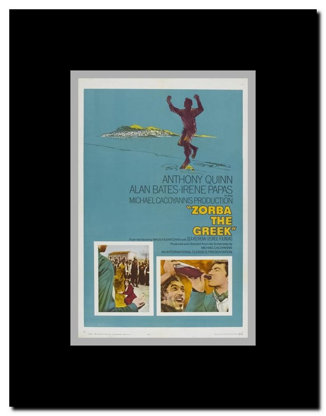 Alexis Zorbas Framed Movie Poster