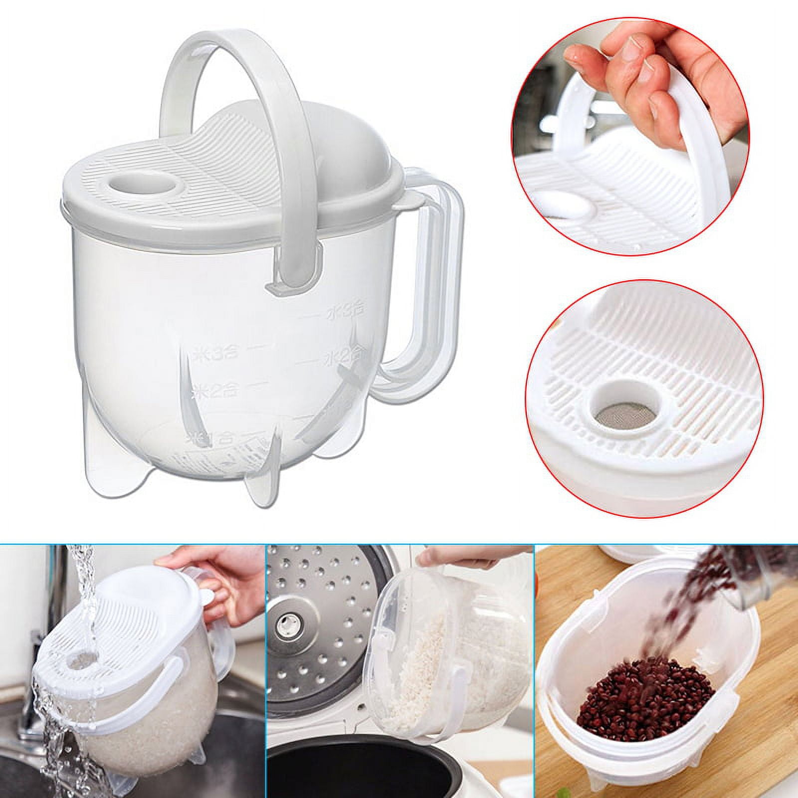 Alexsix Quick Wash The Rice Device Washing Rice Washer Multifunctional 