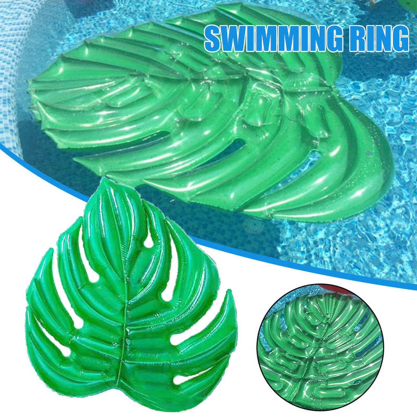 Alextreme Inflatable Green Leaf Floating Row Portable Water Lounge
