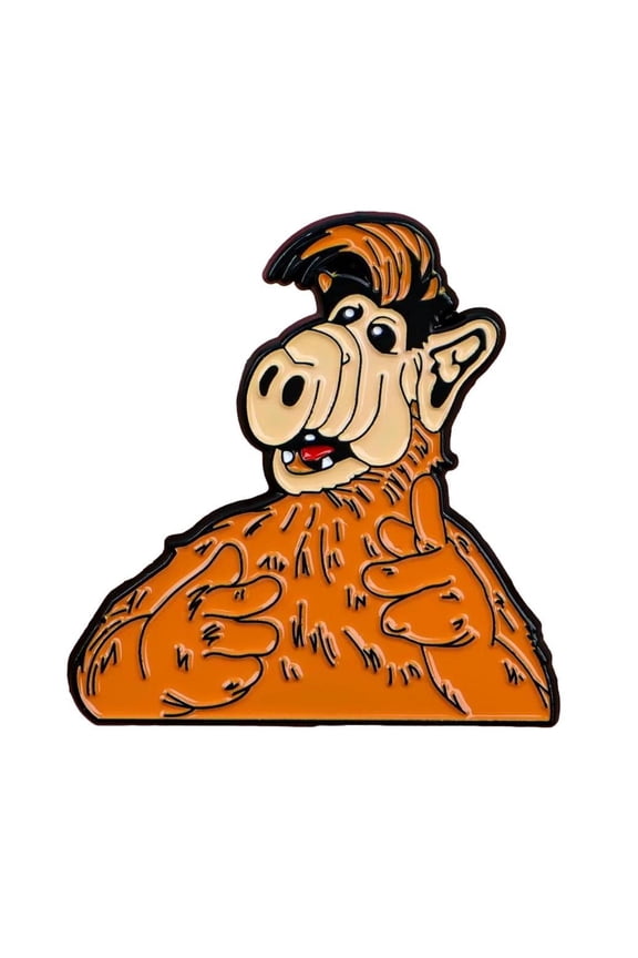 Alf Alien Character 1.25in Tall Metal Enamel Finish Pin
