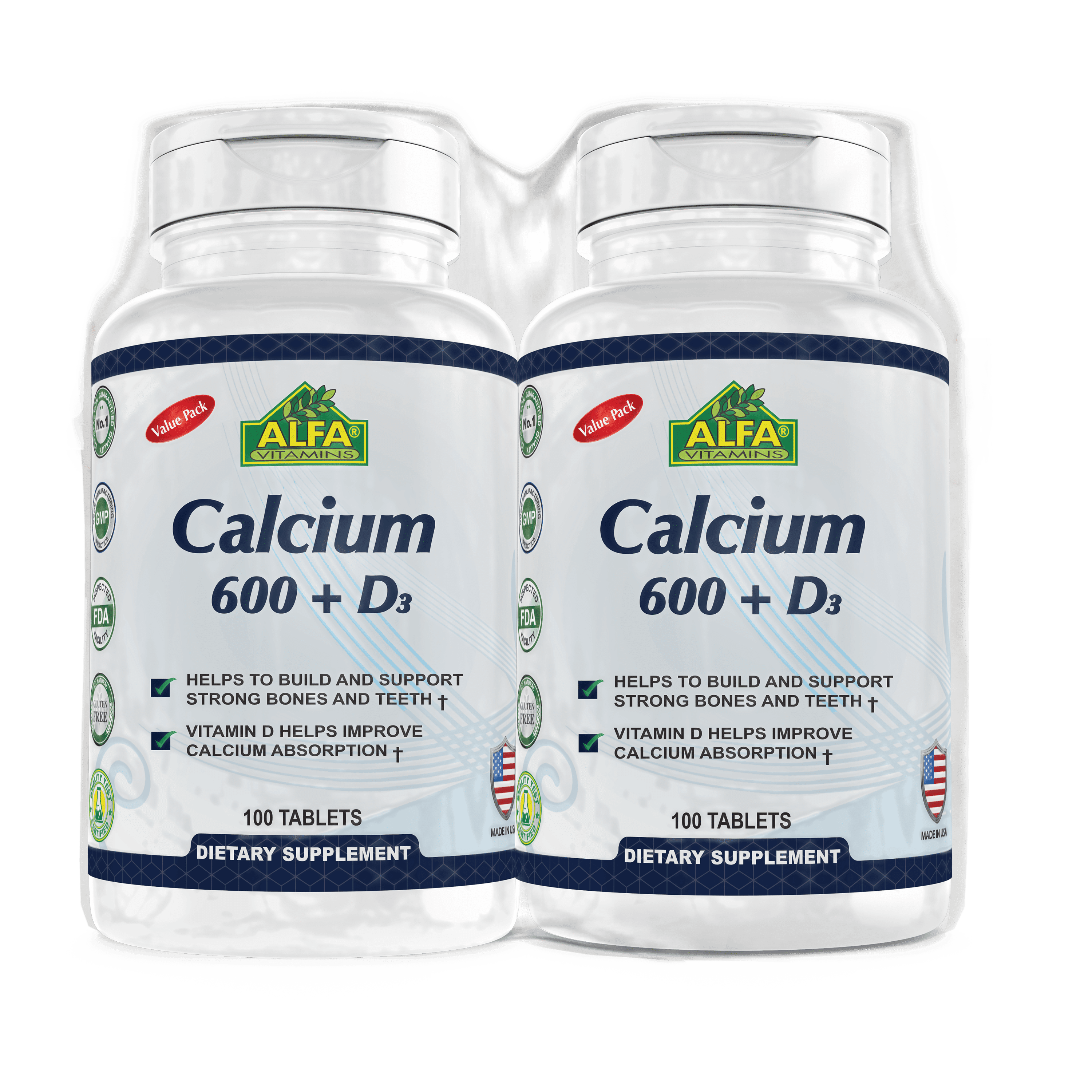 Alfa Calcium 600 Mg+d Twin