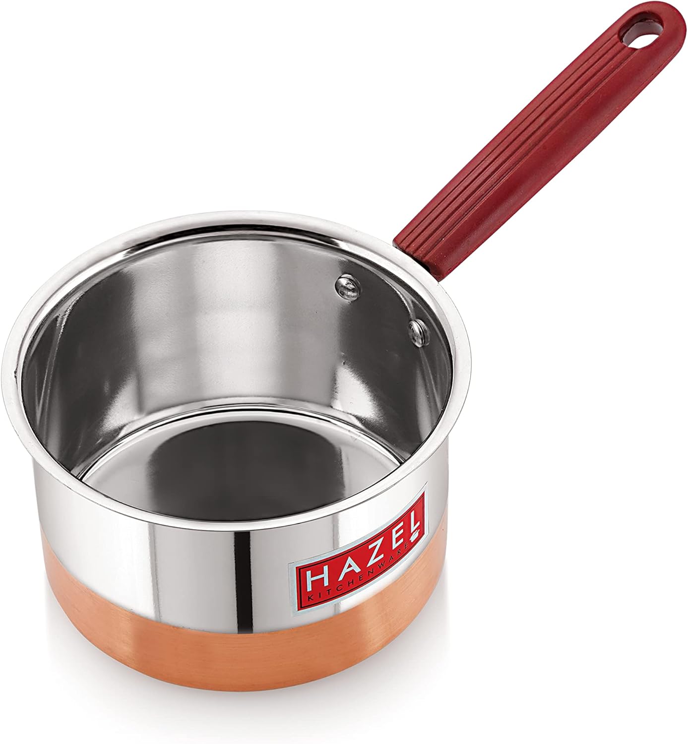 Alfa Premium Heavy Gauge Stainless Steel Flat Patila Sauce Pan Cookware