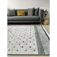 thumbnail image 1 of Alfa Rich 3x10 Blue Cream Area Rugs for Living Room Decor Cotton Washable Pet Friendly Runner, 1 of 5