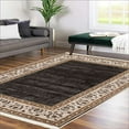 thumbnail image 1 of Alfa Rich 5x7 Area Rugs, Ultra-Thin Oriental Beige Green Rug, Non-Slip Machine Washable, Easy Clean, Pet Friendly Rugs, 1 of 6