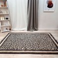 thumbnail image 1 of Alfa Rich 7x10 Cheetah Leopard Animal Pattern Beige Black Washable Woven Cotton Area Rugs, 1 of 4