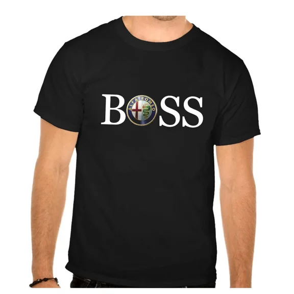 Alfa Romeo BSS Logo Auto Schwarz T-SHIRT -957