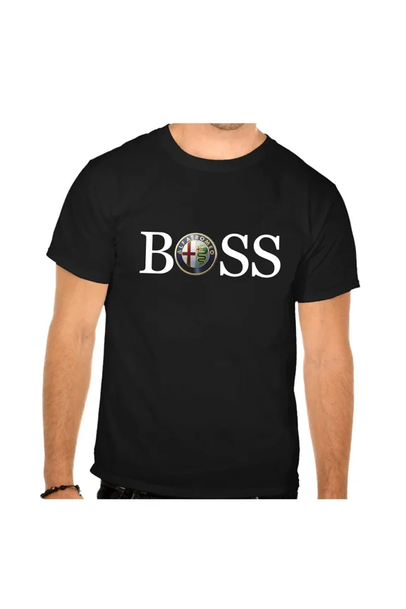 Alfa Romeo BSS Logo Auto Schwarz T-SHIRT -957