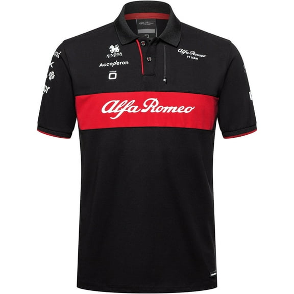 Alfa Romeo Collared Breathable made of Cotton Polyester and Elasthan Polo Shirts S (Men's)