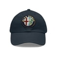 thumbnail image 1 of Alfa Romeo Dad Hat with Leather Patch (Round), 1 of 1