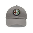 thumbnail image 1 of Alfa Romeo Dad Hat with Leather Patch (Round), 1 of 4