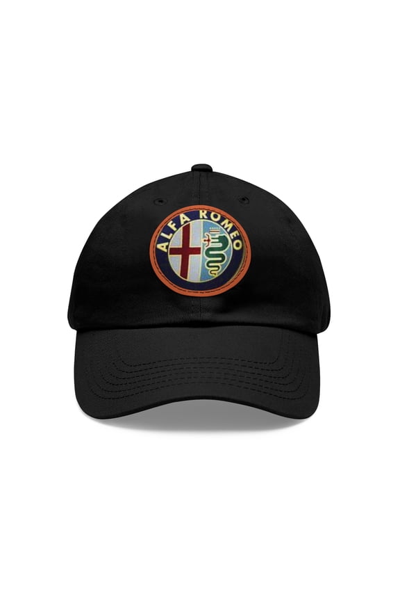 Alfa Romeo Dad Hat with Leather Patch (Round)
