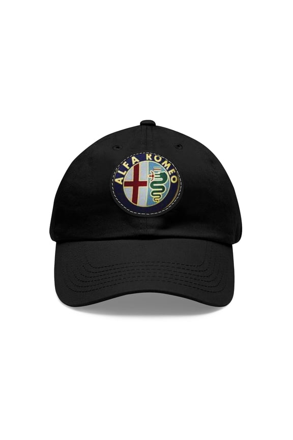 Alfa Romeo Dad Hat with Leather Patch (Round)