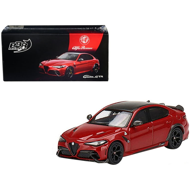 Alfa Romeo Giulia GTA Rosso GTA Red with Carbon Top 1/64 Diecast