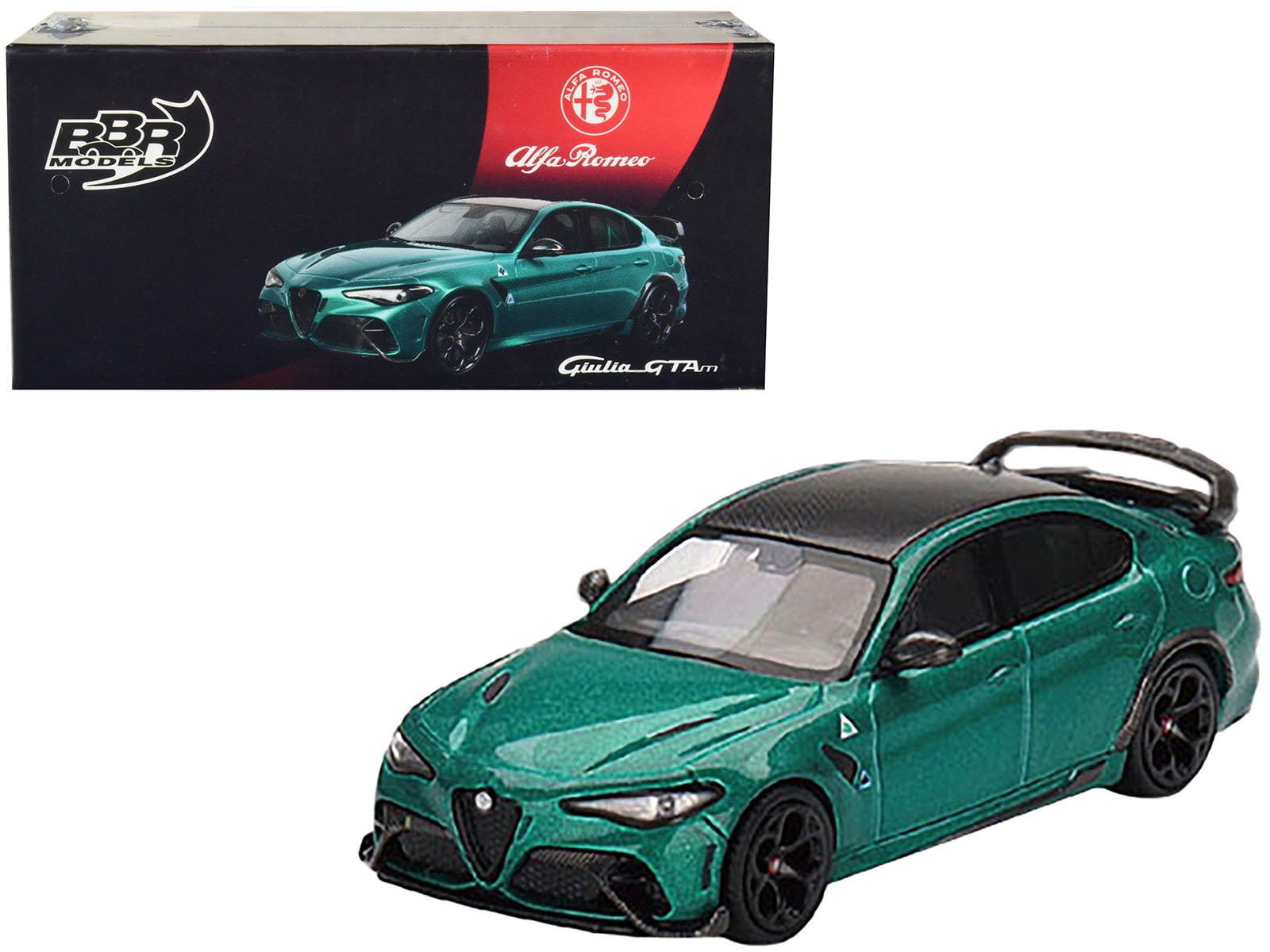 Bburago 1:18 Alfa Romeo Giulia GTAm Año De Construcción 2020 Montreal Verde Metalico Bu01447