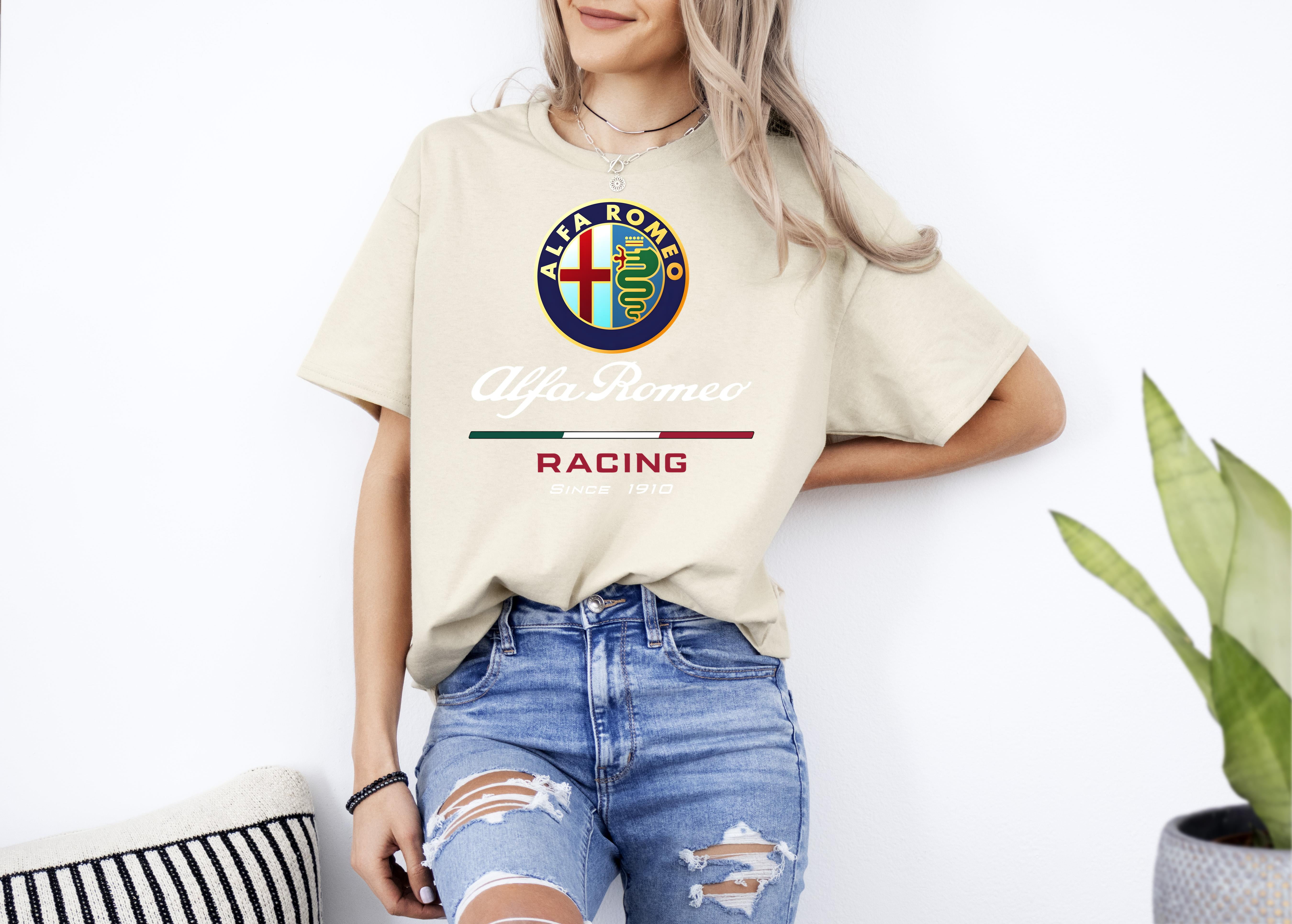 Alfa Romeo Italian Racing Sport Car TShirt Up To 4XL