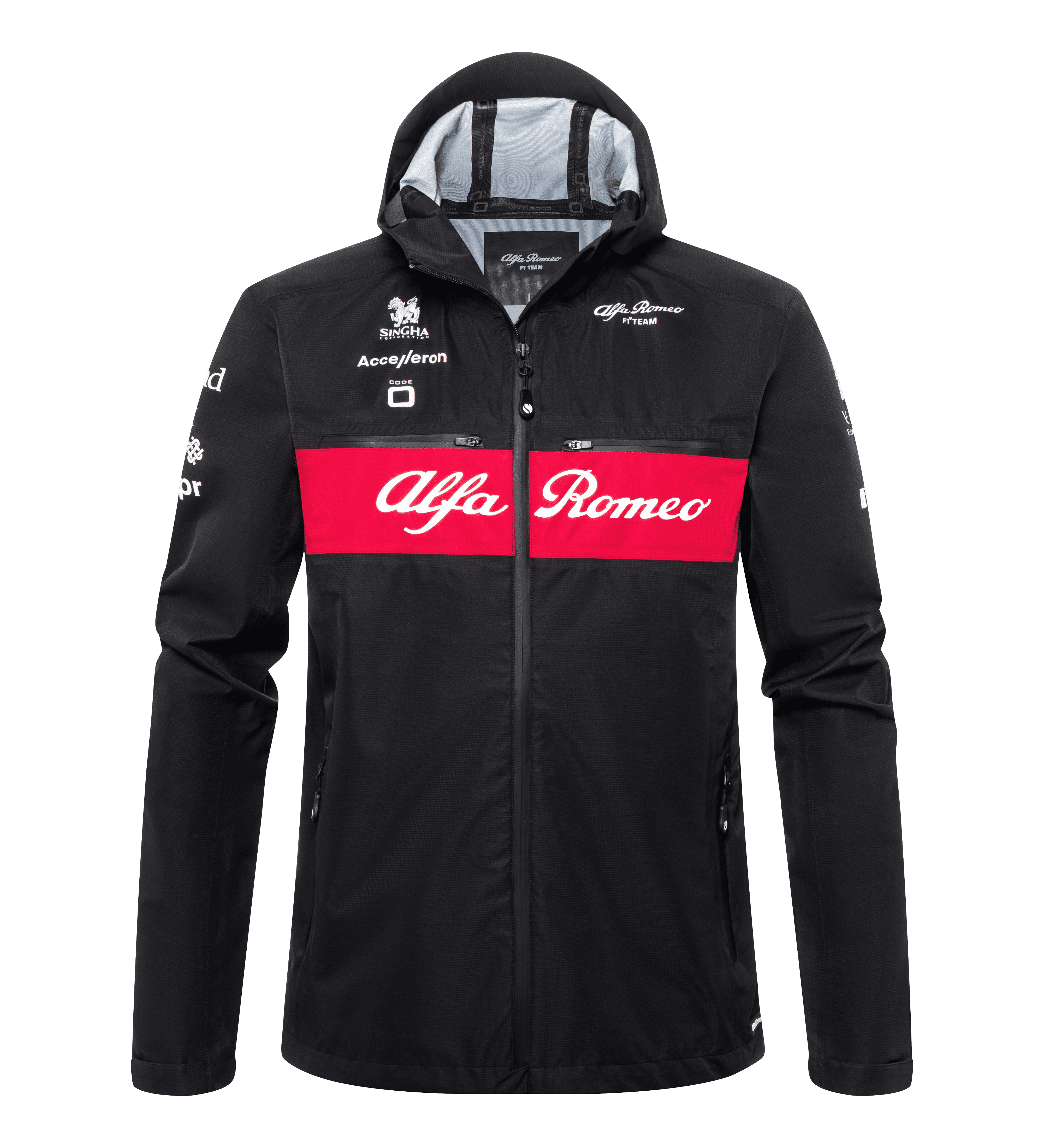 Scuderia Ferrari F1 Puma Men's Rain Jacket -Black/Red