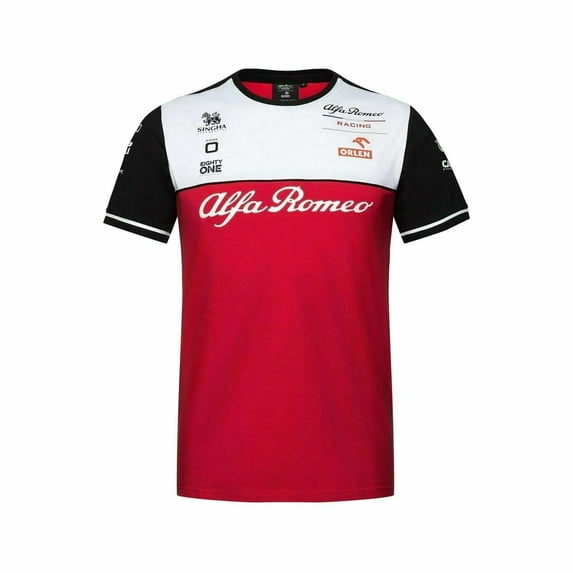 Alfa Romeo Racing F1 Men's Team T-Shirt - Red