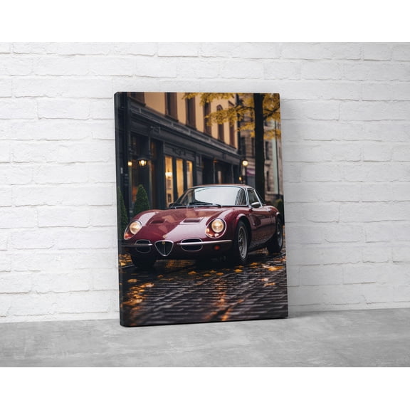 Alfa Romeo Stradale 33 Iconic Car Poster Rare Sports Car Car Wall Art Poster Print Gift For Him, 18x24 UNFRAMED