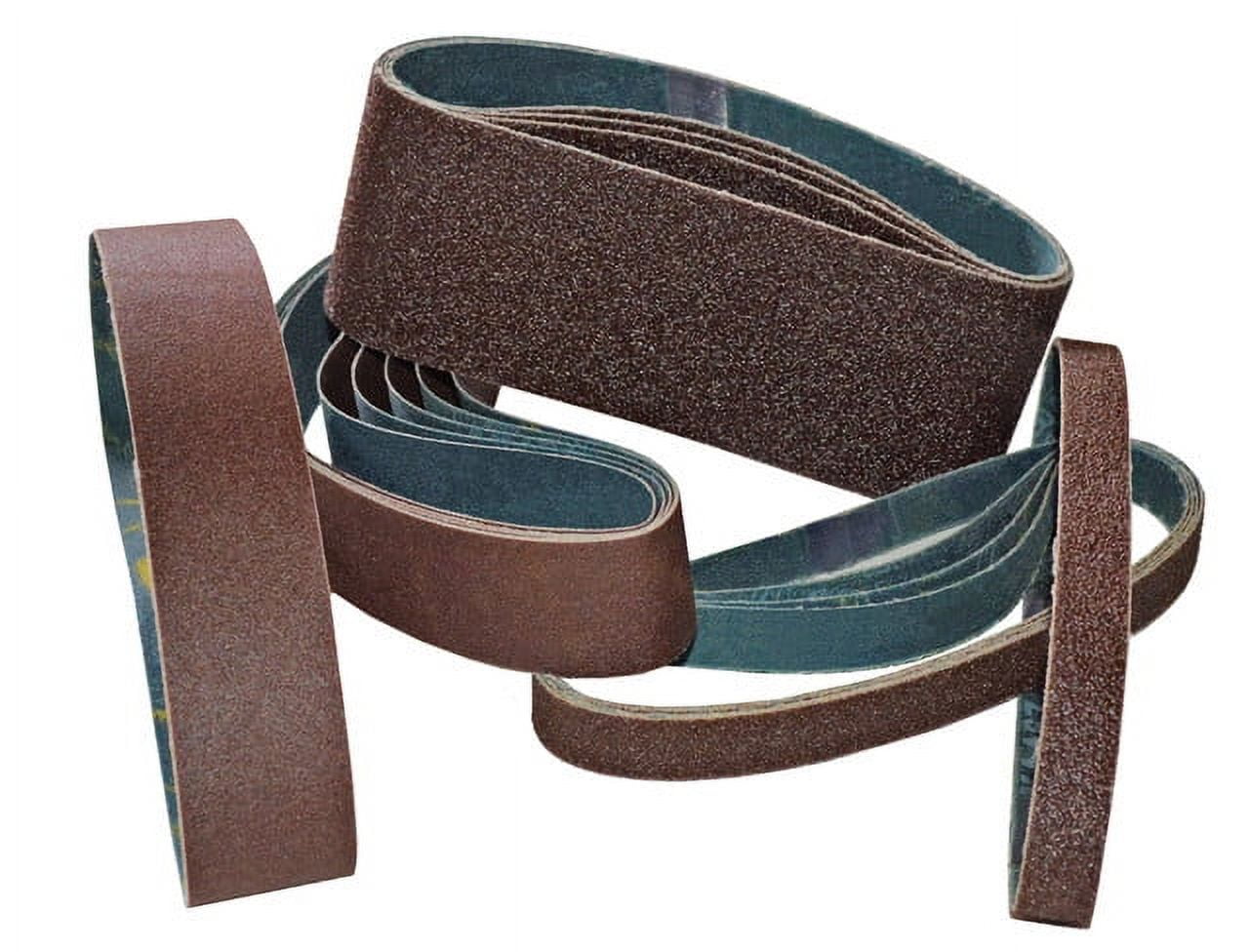 WEN 10-Pack 240-Grit Sanding Belts, 3\" X 21\" Size For Belt Sanders - Universal Fit