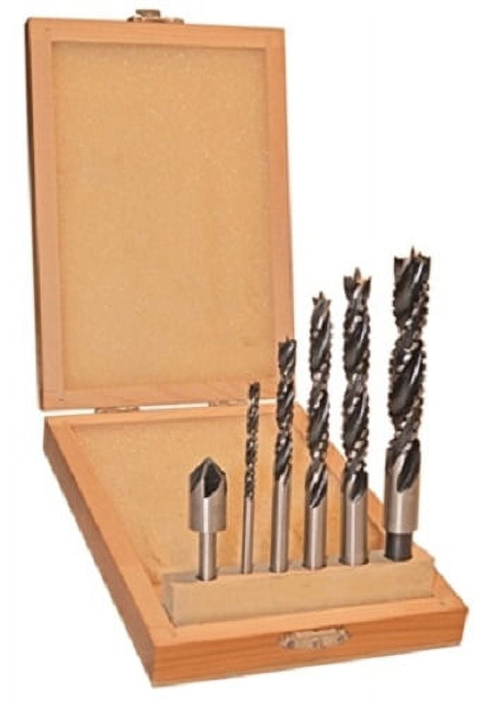 Drill Router Kit Alfa Tools DS50119 6 Pc Brad Point Drill Router Set - Walmart.com