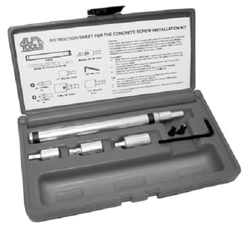 Screw Configuration Kit Alfa Tools MD60560 Tapcon On Concrete Screw Installation Kit - Walmart.com