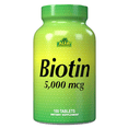 thumbnail image 1 of Alfa Vitamins Biotin 5000 Mcg, 100 Tablets, 1 of 3