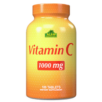 Alfa Vitamins Vitamin C 1,000 mg for Immune support & Overall wellness - 100 Tablets