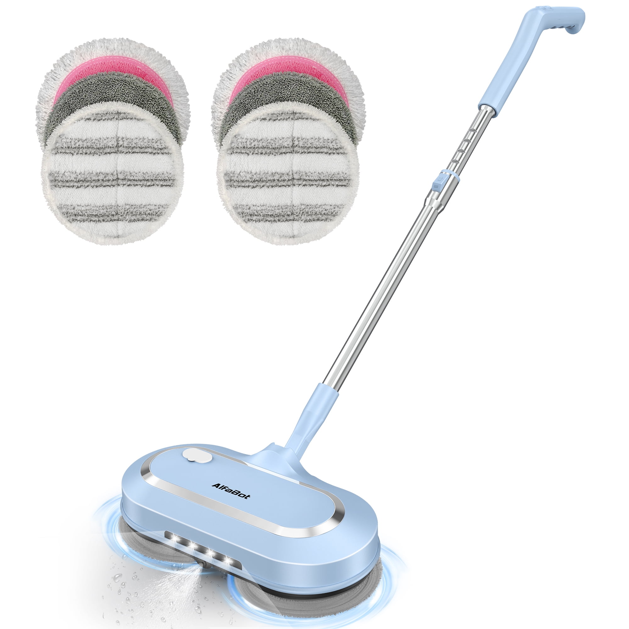 AlfaBot Cordless Electric Mop, Dual Spin Mops for Floor