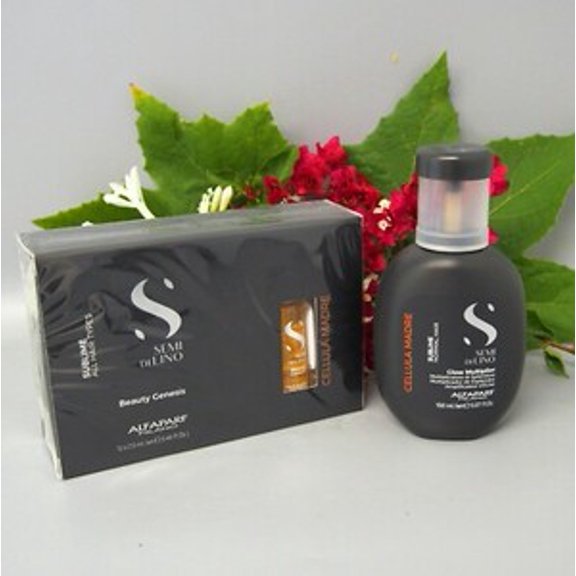 AlfaParf CELLULA MADRE BEAUTY GENESIS 12 vials & GLOW MULTIPLIER 5.07oz DUO