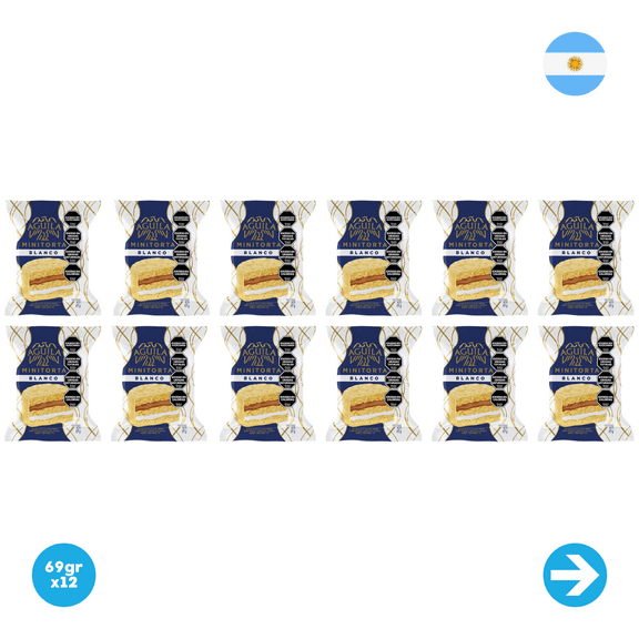 Alfajor Aguila Mini Torta Blanco X12 Units