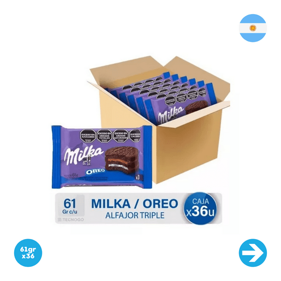 Alfajor Milka Oreo Triple X36 UNITS