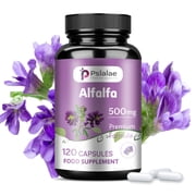 Alfalfa Green Super Food 500 Mg - Immune Support, Antioxidant - 120 Capsules