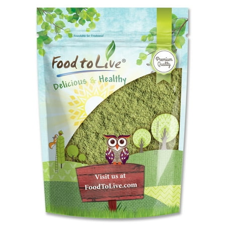 Alfalfa Powder, 0.5 Pounds — Kosher, Raw, Vegan — by Food to Live
