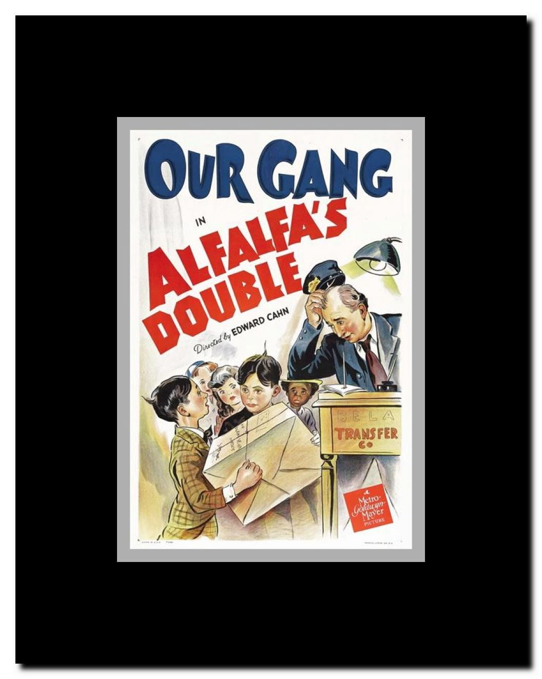 Alfalfa's Double Framed Movie Poster