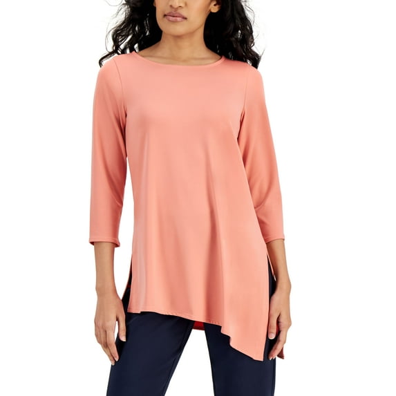 Alfani Asymmetrical Tunic Sunrise Coral XL