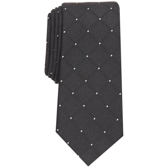 Alfani BLACK Men's Slim Dot Grid Tie, US One Size
