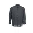 thumbnail image 1 of Alfani Big & Tall Gray Pinstripe Button Down Shirt Sport , Size Large Tall, 1 of 4
