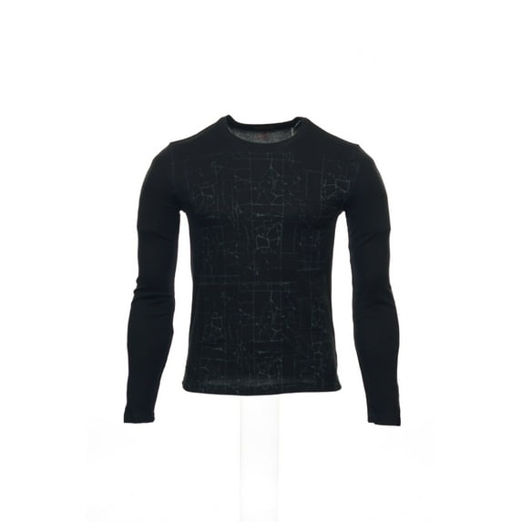 Alfani Black Graphic T-Shirt Tee Shirt, Size Large