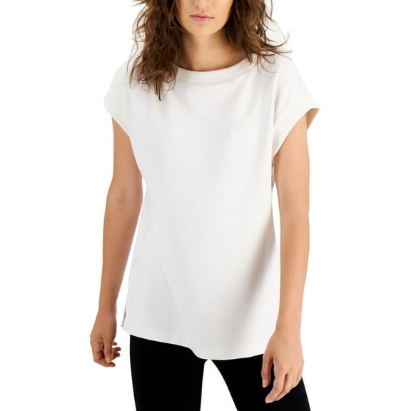 Alfani Cap Sleeve Tunic Oat Milk S