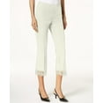 thumbnail image 1 of Alfani Cropped Lace Hem Pants Cloud 4, 1 of 1