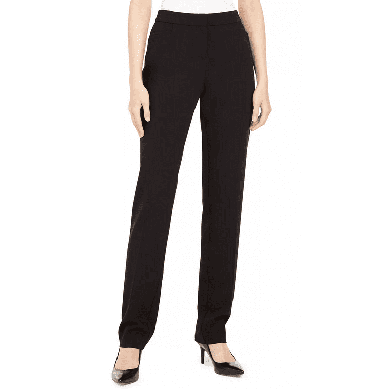 Women's Alfani Petite Black Wide Leg Dress Pants Slacks Size 4P - $19 -  From TS