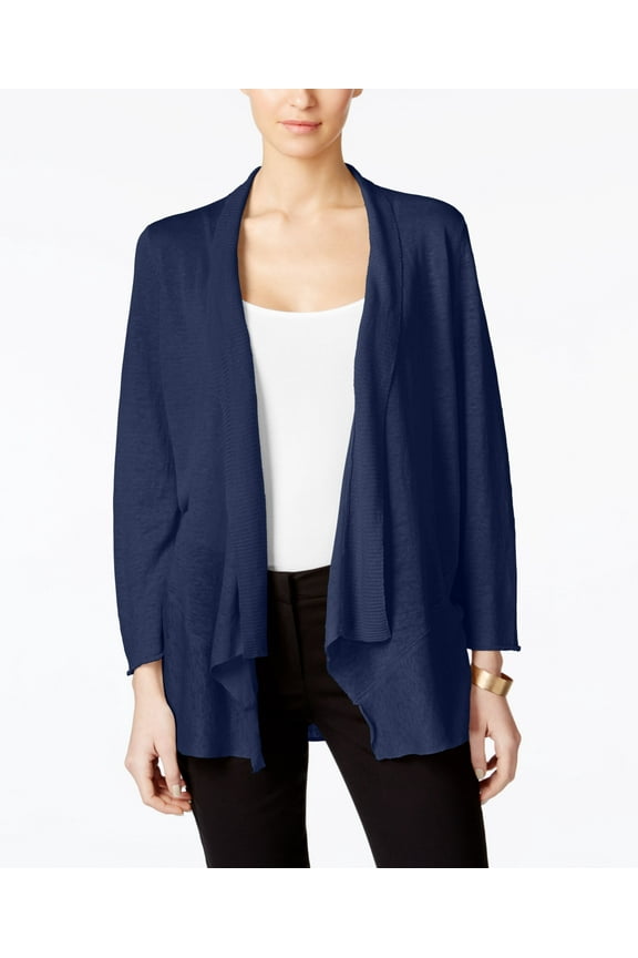 Draped Cardigan Navy Nautical XS