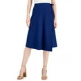 thumbnail image 1 of Alfani Faux Wrap Skirt Blazing Navy 4, 1 of 2