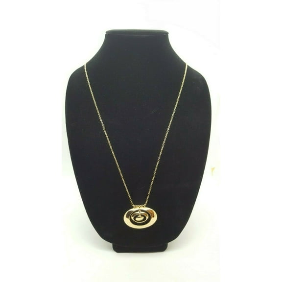 Alfani Gold-Tone Circle Pendant Necklace 32 Inch Chain