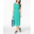 thumbnail image 1 of Alfani Lace Midi Dress Canary Green 4, 1 of 1