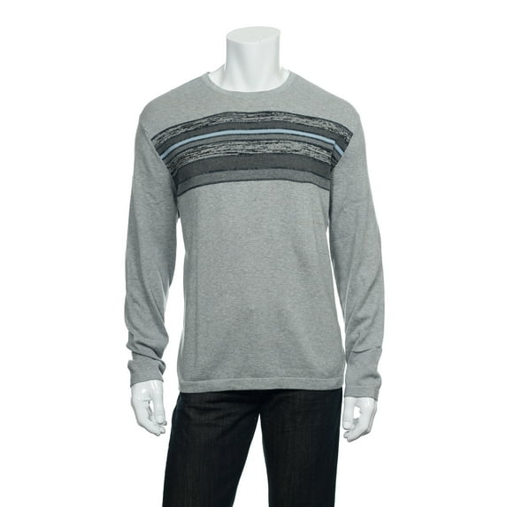 Alfani Light Gray Heather Crew Neck Sweater , Size 2XLarge